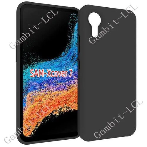  Gumijasti / gel etui Jelly za Samsung Galaxy Xcover 7 - črni Slike