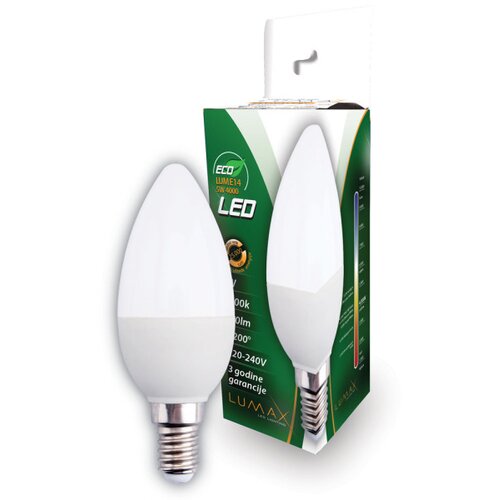 Lumax led sijalice E14/5W/3000K/425LM/CANDLE/25.000H/230V Slike