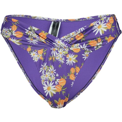 Trendyol Floral Patterned V Cut Bikini Bottoms Cene