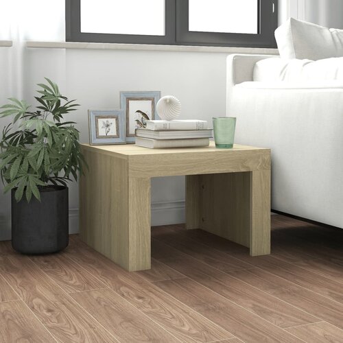 vidaXL Stolić za kavu boja hrasta sonome 50 x 50 x 35 cm od iverice Cijene