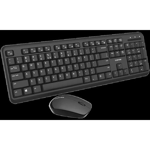 Canyon Tastatura+miš Wireless SET-W20 UK/US Black CNS-HSETW02 Cene