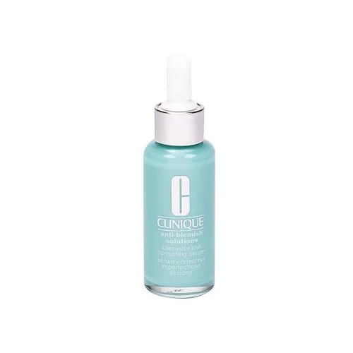 Clinique anti-blemish solutions blemish + line correcting vlažilni serum za zrelo kožo nagnjeno k aknam 30 ml za ženske