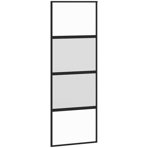 vidaXL Klizna vrata s priborom 76 x 205 cm kaljeno staklo i aluminij Cene