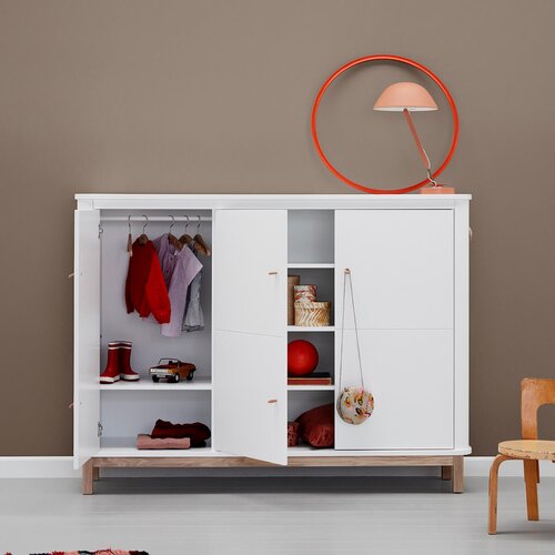 Oliver Furniture&amp;reg; trodelna komoda multi white/oak Slike