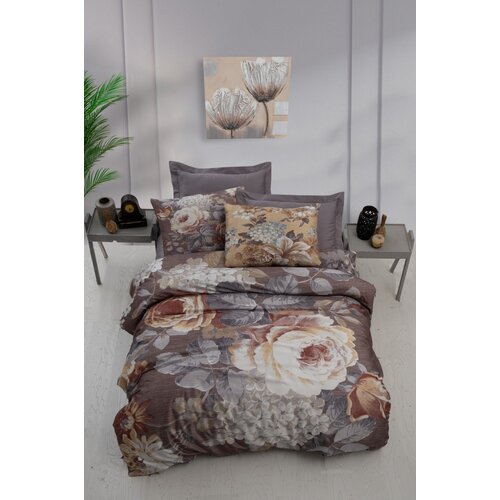 Hanah home set posteljine 469, 160x220cm, smeđa Slike