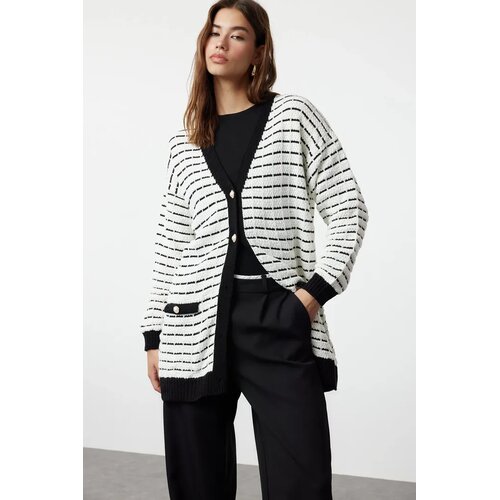 Trendyol Modest Ženski kardigan Tctaw25Th00016, Crni Cene