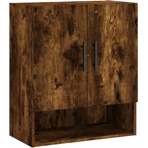 Maison Chic Stenska omarica - Zidna omarica dimljeni hrast 60x31x70 cm inženirski les iu1159, (22063243) Slike
