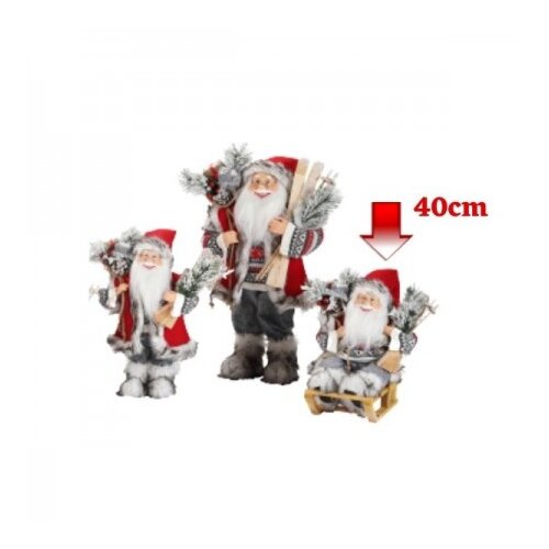 Deda mraz sa skijama 40cm crveni ( 42/70195 ) Slike