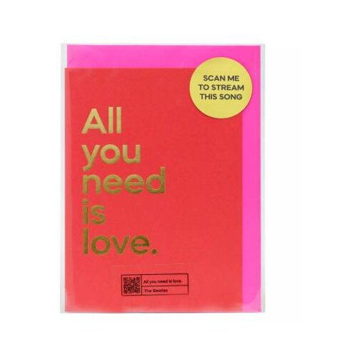 Widdop & Co. Say It With Songs - Čestitka - Say It With Songs, The Beatles, All You Need Is Love Cene