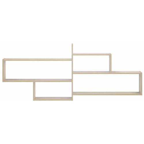  Zidna polica Hrast sonoma 168.5 x 17 x 68 cm - Hrast sonoma 4 pregrade Slike