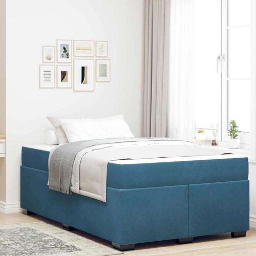  Konstrukcija postelje Temno modra 120 x 190 cm blago, (5000126642) Cene