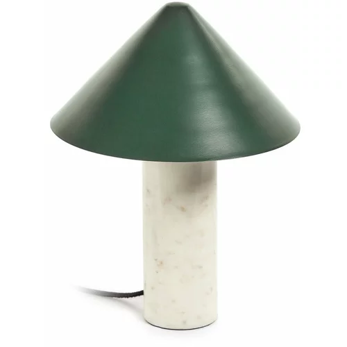 Kave Home Zelena namizna svetilka s kovinskim senčnikom (višina 32 cm) Valentine - Kave Home