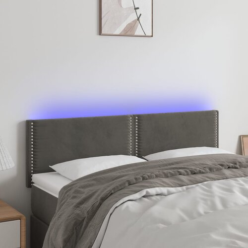  LED uzglavlje tamnosivo 144x5x78/88 cm bar&scaron;unasto Cijene