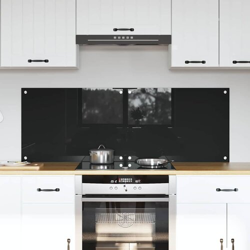  Kuhinjski zid 2 pcs Crna 70 x 50 cm Staklo otporno na udarce Cijene
