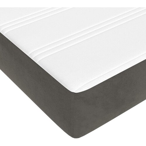 Box spring krevet s madracem tamnosivi 120 x 200 cm bar&amp;scaron;unasti Slike