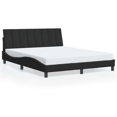 Okvir kreveta s LED svjetlima crni 160 x 200 cm bar&amp;scaron;unasti Slike