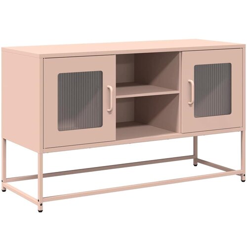 Maison Chic TV omarica - TV enota - Televizijska omarica roza 100,5x39x60,5 cm jeklo, (21699475) Slike