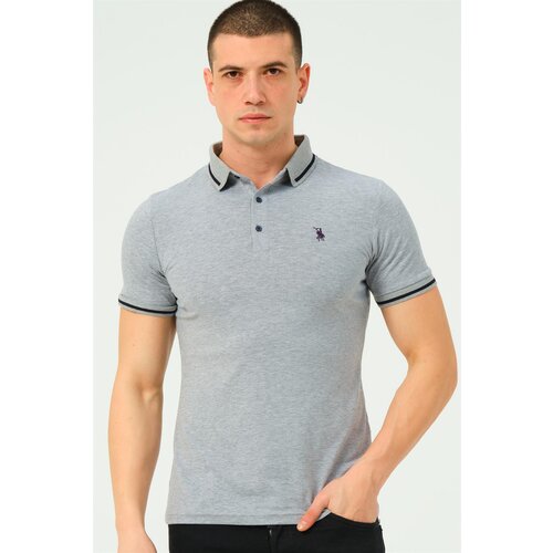 Dewberry T8586 MEN'S POLO NECK T-SHIRT-GREY-2 Cijene
