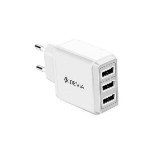 DEVIA smart Devia adapter 3 USB beli Slike