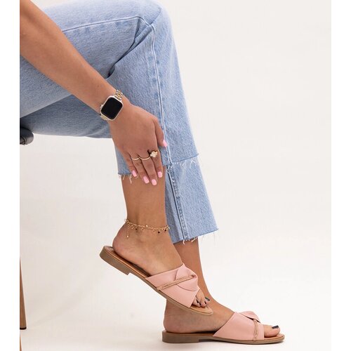 Gemre Amari slippers adorned with a rhinestone stripe Cene