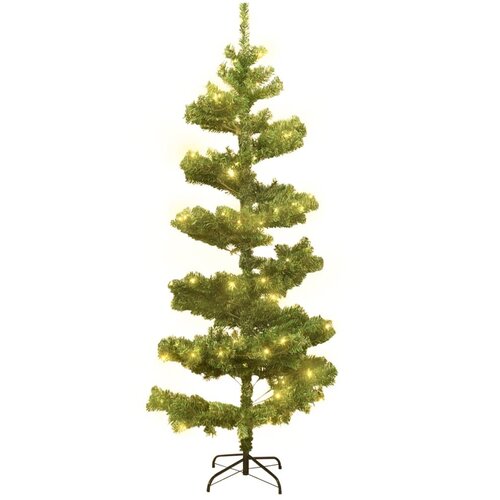  Spiralno osvijetljeno božićno drvce sa stalkom zeleno 150cm PVC Slike