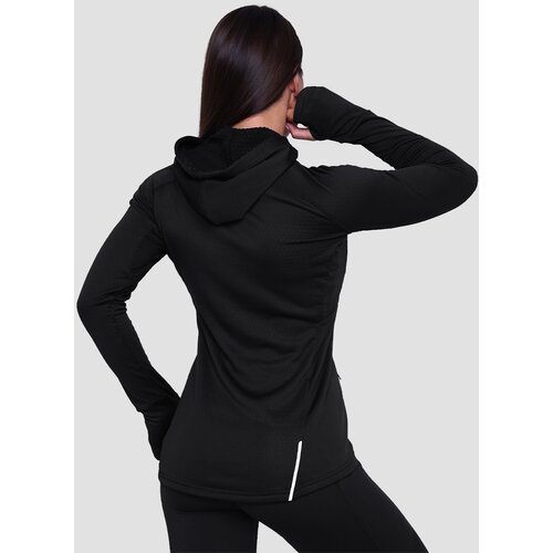 GymBeam Ženska majica za trčanje 1/2 Zip Black Slike