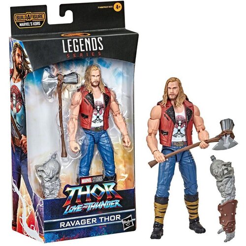 Hasbro Marvel Legends Thor: Love and Thunder Ravager Thor Akcijska figurica 15-cm zbirateljska igrača, 1 dodatek, 1 del za sestavljanje figure, večbarvna (F1408), (20838836) Cene