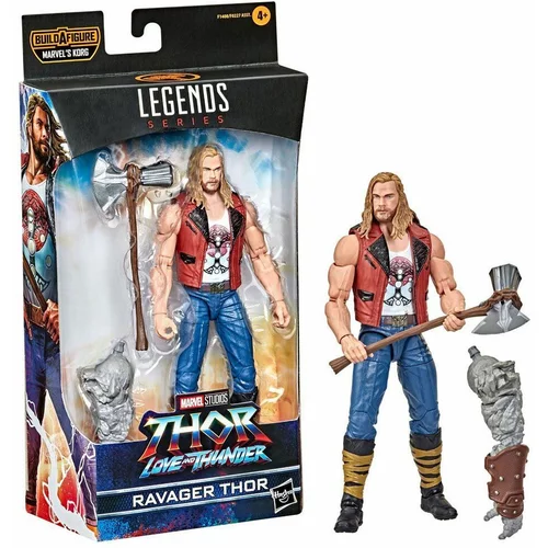 Hasbro Marvel Legends Thor: Love and Thunder Ravager Thor Akcijska figurica 15-cm zbirateljska igrača, 1 dodatek, 1 del za sestavljanje figure, večbarvna (F1408), (20838836)