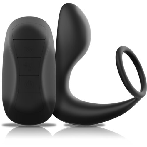 Black&amp;amp;Silver Stimulator Prostate Black &amp;amp; Silver Remote Control Slike