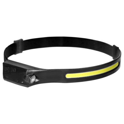 VIRONE Punjiva LED lampa za glavu LT-10 8/10WCOB/XPE LED USB-C 6000K 1200mAh crna Slike
