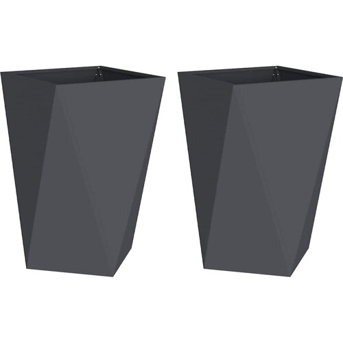  Sadilica 2 pcs Antracit 50 x 50 x 75 cm Čelik Slike