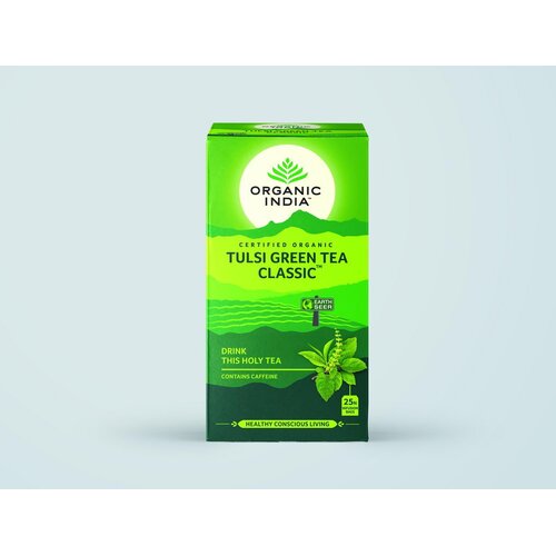 Organic India Organski čaj za mr&amp;scaron;avljenje Tulsi green tea classic Slike