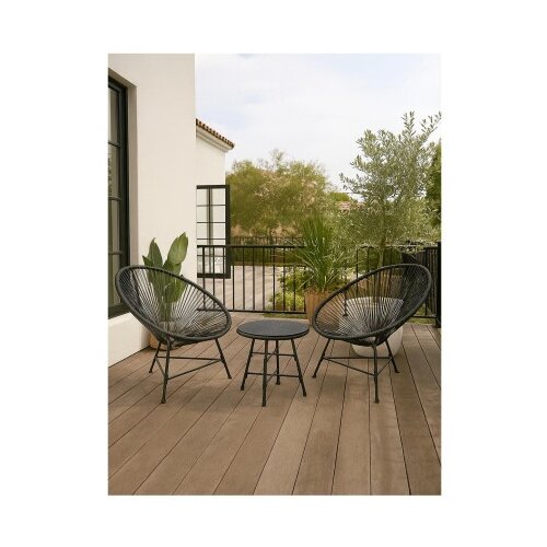  Bistro set od čelika i ratana, 3 dela ( 32-741000 ) Cene