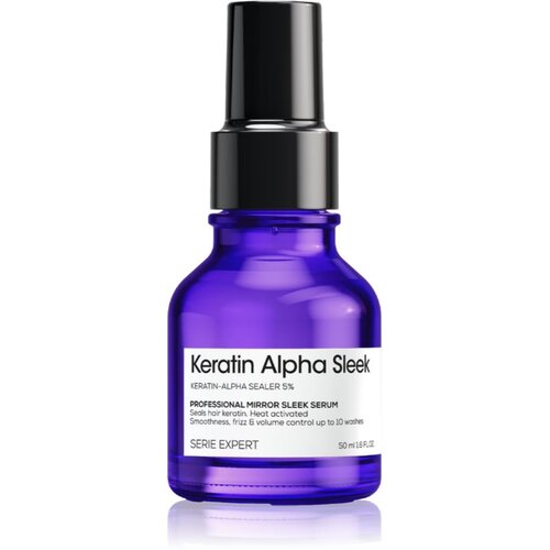 L&amp;acute;Or&amp;eacute;al Paris Keratin Alpha Sleek Mirror Sleek Serum serum za zaglađivanje za sjajnu i mekanu kosu 50 ml Slike