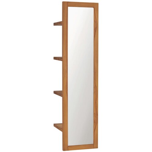  Zidno ogledalo s policama 30 x 30 x 120 cm od masivne tikovine Cijene
