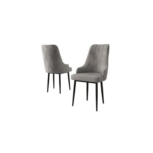 Hanah home set 4 stolice trex grey black Cene