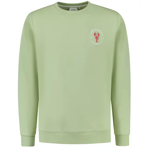 Shiwi Sweater majica sivkasto zelena / crvena / bijela