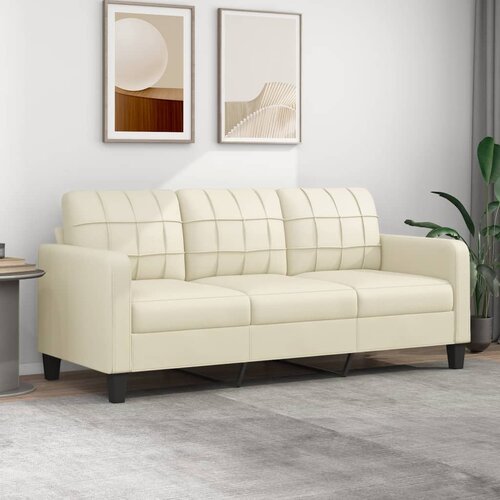 vidaXL Trosed krem 180 cm umetno usnje Cene