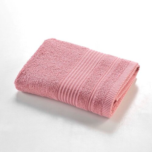 Douceur d intérieur Rožnata bombažna brisača iz frotirja 50x90 cm Tendresse – Cene