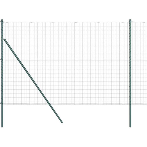 Euro Ograđivanje Ukop 10 x 1,6 m Čelik premazan PVC-om Zelena Slike