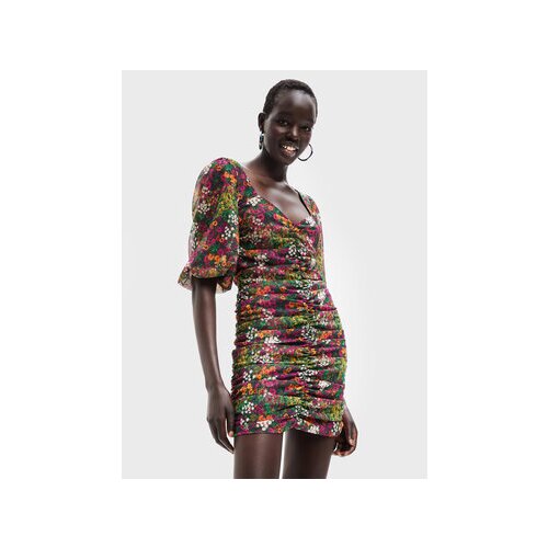 Desigual Vsakodnevna obleka Lara 22WWVW47 Pisana Slim Fit Slike