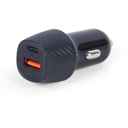  Punjač za auto GEMBIRD, fast charger 2-port -A + Type-C PD, 18 W, black, TA-U2QC3-CAR-02 Cijene