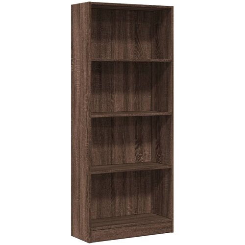 Maison Chic Knjižna omara - Knjižni regal rjavi hrast 60x24x143 cm inženirski les, (21726284) Slike