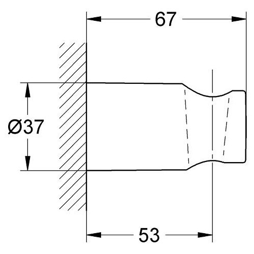 Grohe zidno držalo rainshower (27056000) Cene
