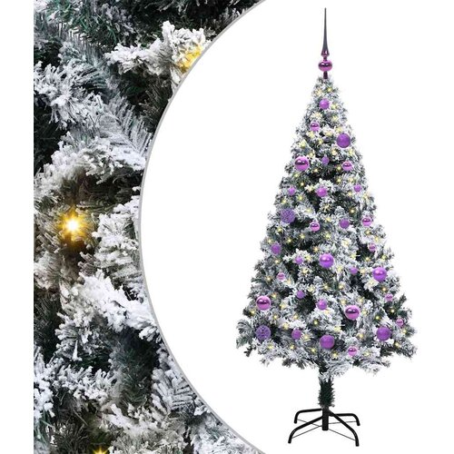  Umjetno božićno drvce Bijelo 150 cm PVC i Čelik i Plastika Cene