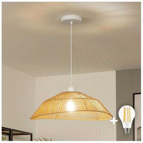  Brilagi - LED luster na sajli CERIA BOHO 1xE27/40W/230V, prečnik 50 cm, smeđa Cene