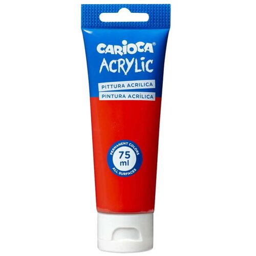 Carioca akrilna boja 75 ml crvena - Cene