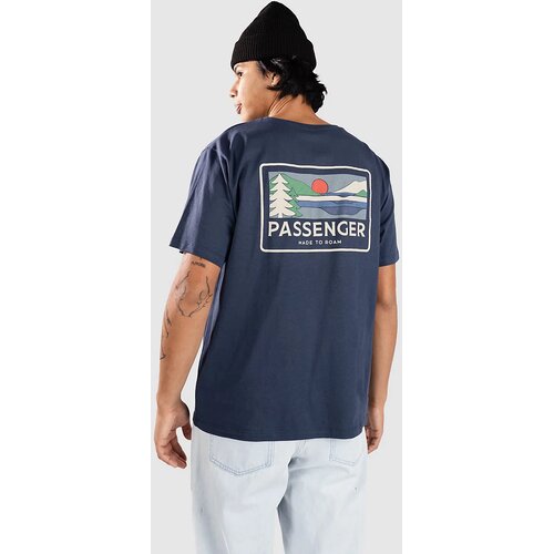 Passenger Roamer Recycled Cotton T-shirt rich navy Cene