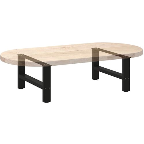 Noge za klub stolić crne 2 kom 70 x (30-31) cm čelik Slike