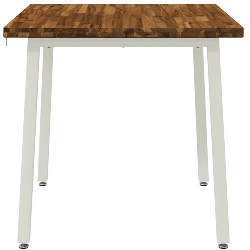  70 x 70 x 75 cm Čvrsto drvo akacije Prirodna i bijela - Prirodna i bijela 70 x 70 x 75 cm Četvrtasto Slike